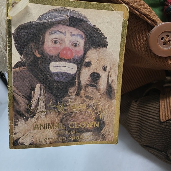 Vintage Emmitt Kelly Jr Animal Clown Bear By Luigi Amani, Plush 18" Doll - Picture 10 of 13